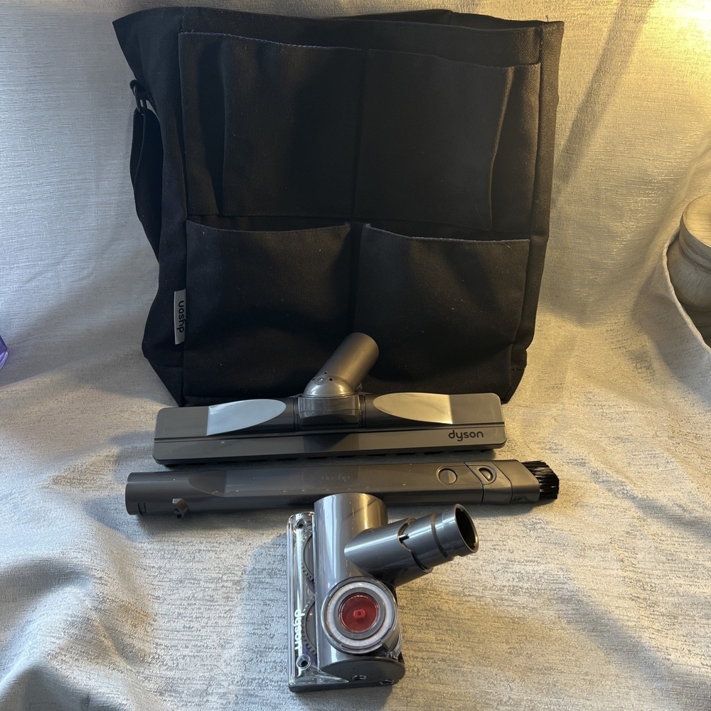 Dyson Tool Bag with 3 Piece Dyson Upright And Canister Vacuum Attachments